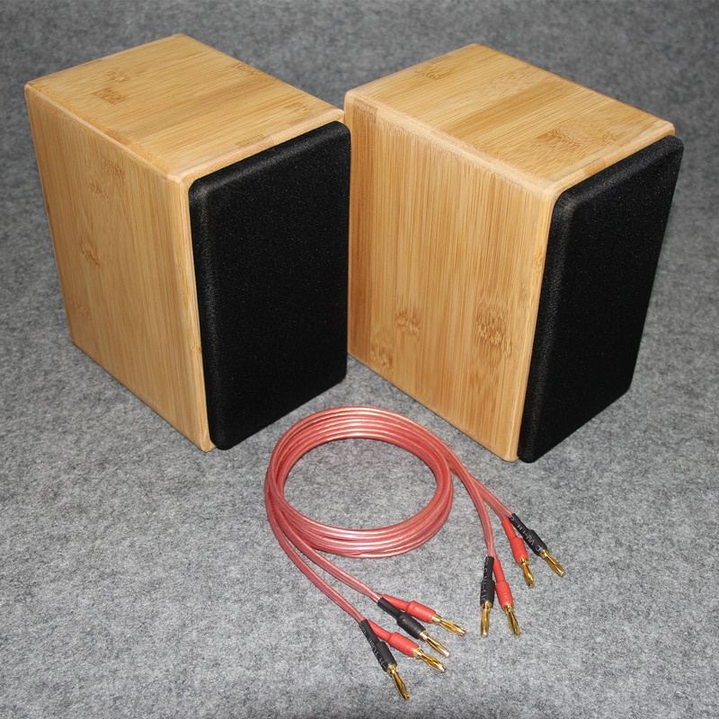 1對無源音箱實木3寸發燒級低音炮優質木質迷宮書架diy電腦音響車載音箱