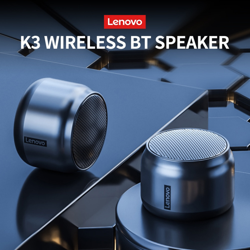 100% 原裝聯想 K3 便攜式 Hifi 藍牙無線音箱防水 USB 戶外揚聲器音樂環繞低音箱麥克風