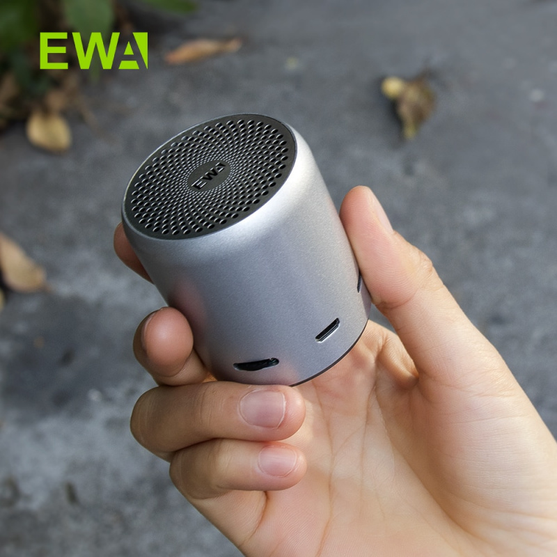 EWA迷你藍牙音箱真無線立體聲TWS增強低音輻射器藍牙5.0 A107s金屬外殼便攜音箱