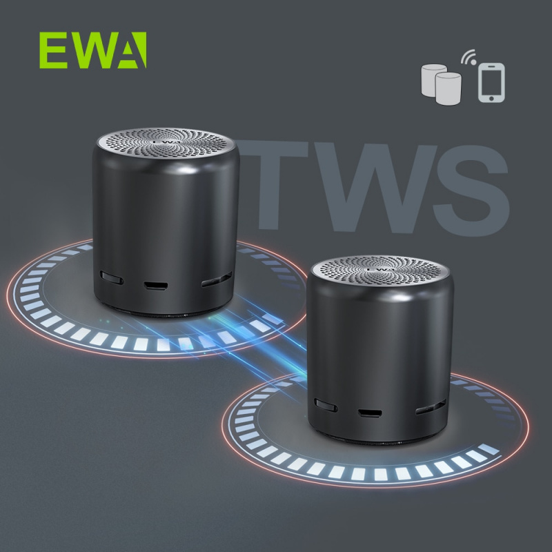 EWA A107S 便攜式藍牙 5.0 揚聲器 TWS 最佳音效低音炮強大的高清音效 8 小時播放時間金屬機身