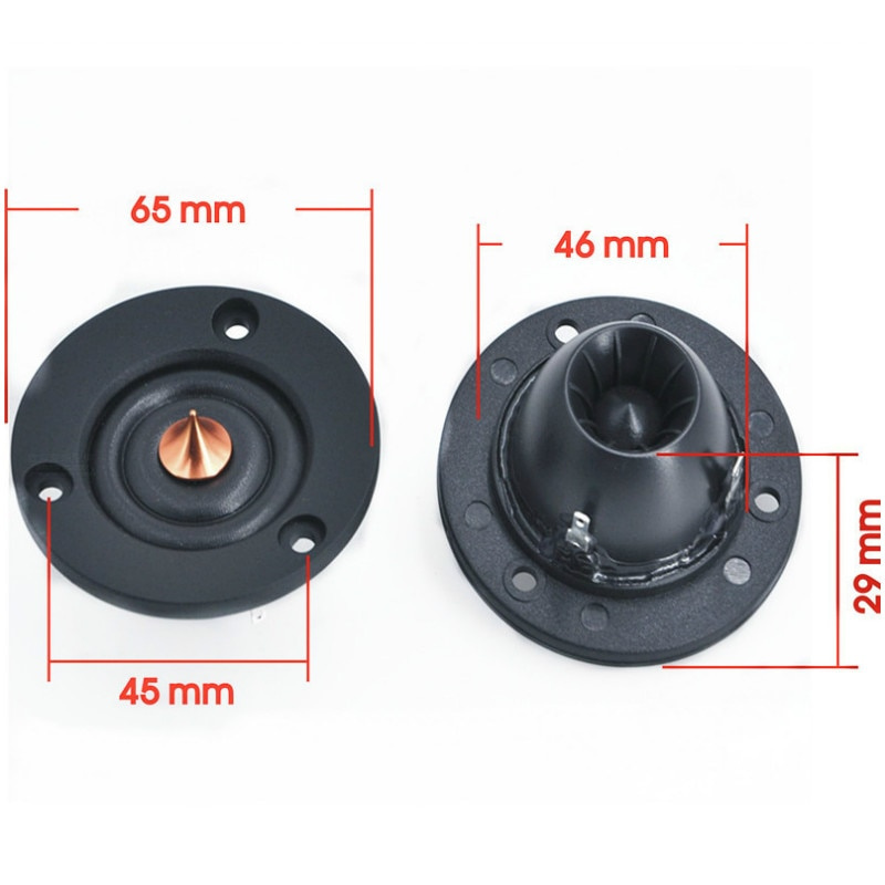 AIYIMA 2 件 2 英寸高音揚聲器 6 歐姆 30W HIFI 絲質圓頂高音揚聲器家庭影院音響揚聲器適用於汽車改裝