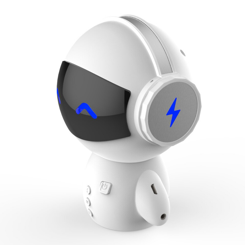 全新創新機器人智能藍牙音箱，帶 BT CSR 3.0 Plus 低音音樂通話免提 TF MP3 AUX 和移動電源功能。