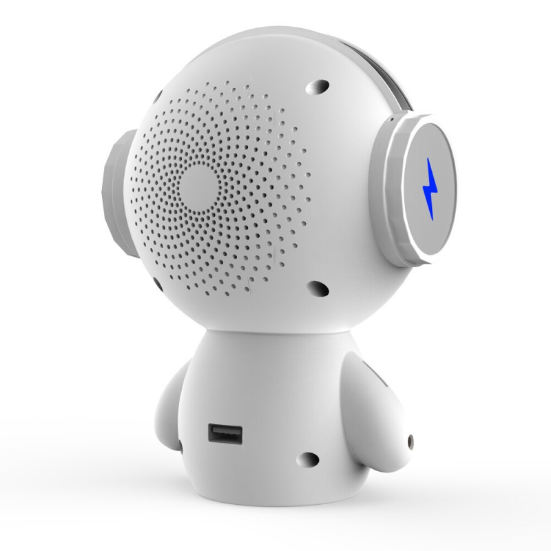 全新創新機器人智能藍牙音箱，帶 BT CSR 3.0 Plus 低音音樂通話免提 TF MP3 AUX 和移動電源功能。