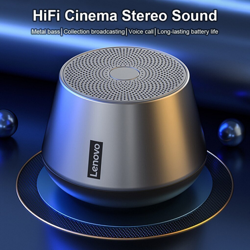 2022 聯想 K3 Pro 藍牙無線音箱便攜式 HiFi 音樂播放器環繞低音音箱戶外運動揚聲器帶麥克風