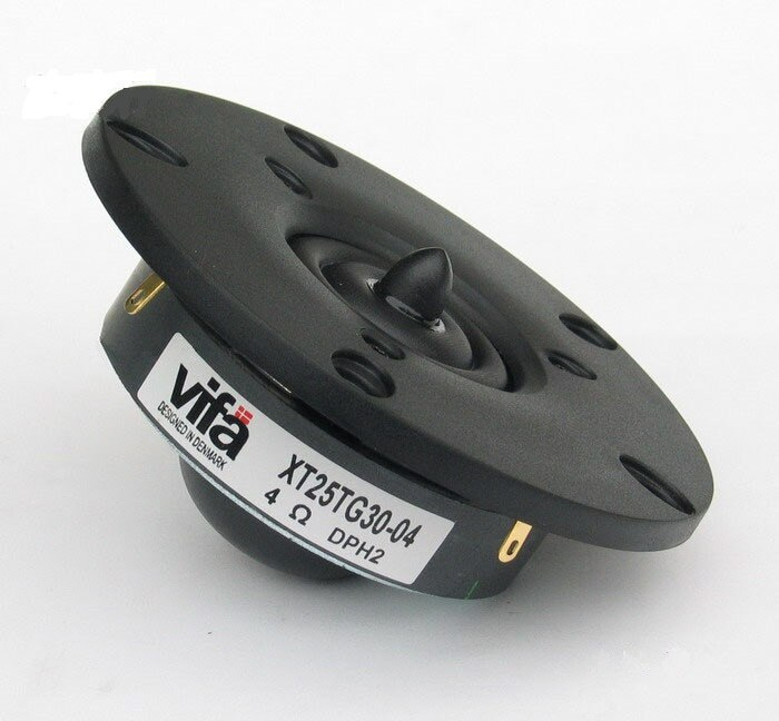 2 件裝原裝 Vifa XT25TG30-04 4'' Hi-Fi 系列家用 汽車音響 DIY 黑膜高音揚聲器驅動單元 4ohm 100W