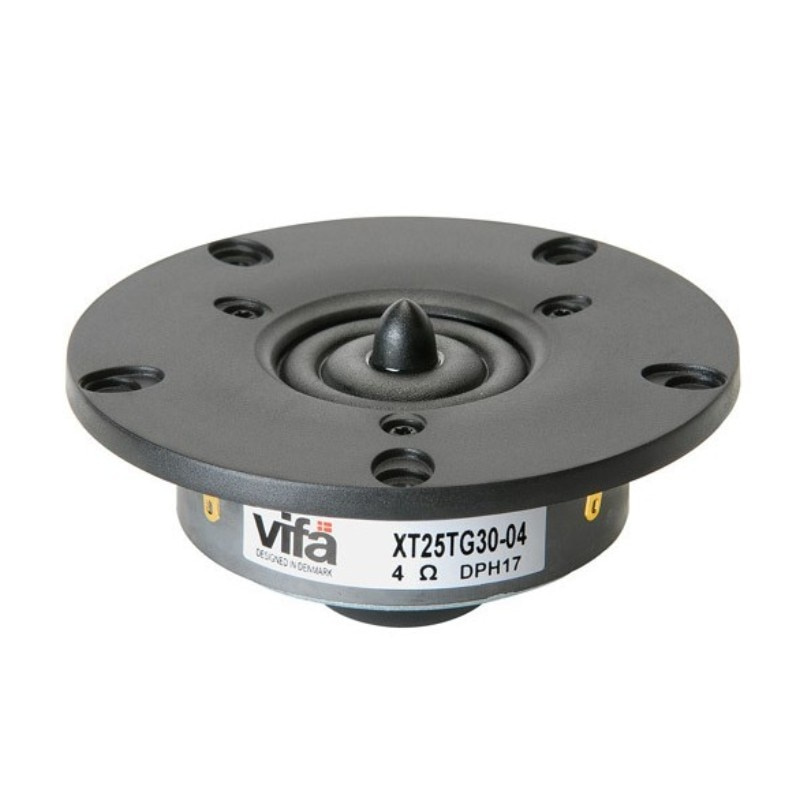 2 件裝原裝 Vifa XT25TG30-04 4'' Hi-Fi 系列家用 汽車音響 DIY 黑膜高音揚聲器驅動單元 4ohm 100W