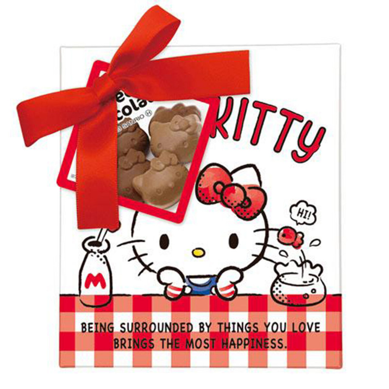 日版Heart Hello Kitty 立體造型 濃郁牛奶朱古力 牛奶朱古力 套裝小禮盒  6件裝 (939)【市集世界 - 日本市集】