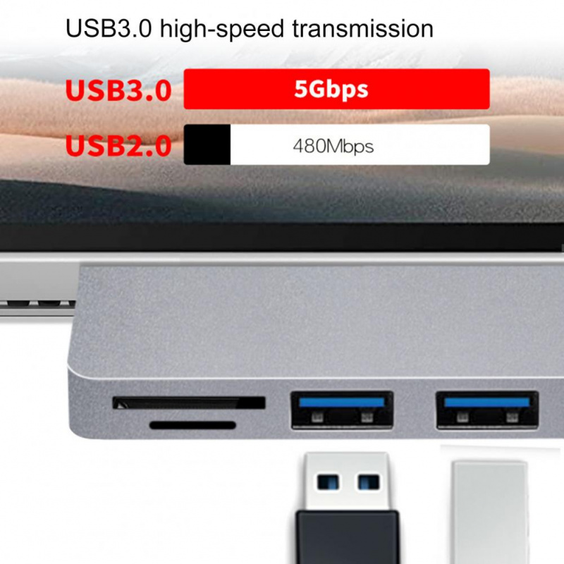 實用的筆記本電腦適配器便攜式高性能多功能 USB 分路器集線器