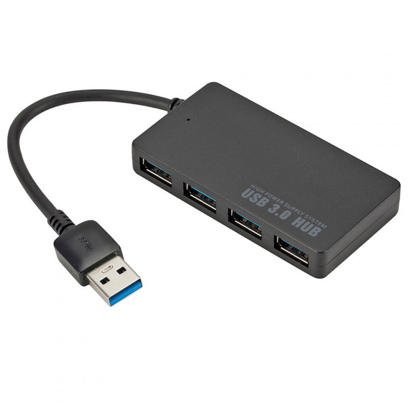 外部 4 端口 HUB USB 3.0 適配器分配器高速 USB 擴展器電腦配件適用於 MacBook 筆記本電腦