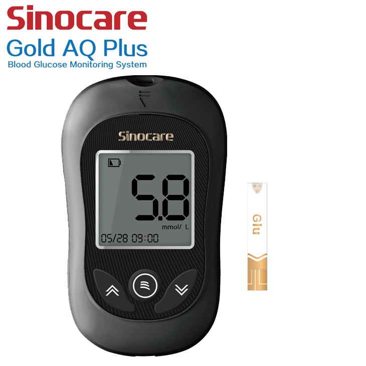 Sinocare - Gold AQ Plus 血糖機套裝 (主機+25針+25試紙)