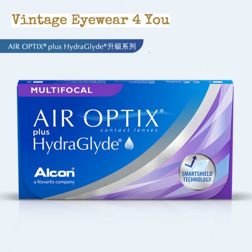 【買4盒或8盒送超市禮券】Alcon AIR OPTIX AQUA MULTIFOCAL 月戴高透氧漸進隱形眼鏡一盒3片•原裝行貨