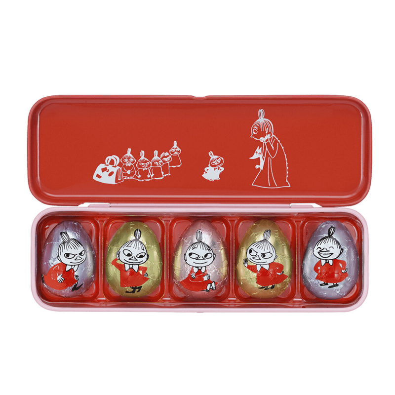 日本Mary's 姆明家族超限定版 阿美鬼馬表情朱古力 珍藏長鐵罐禮盒 (1盒5件)(192)【市集世界 - 日本市集】