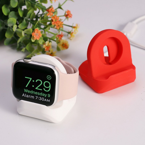 Apple Watch Serie 8 7 6 5 4 3 SE Apple watch Iwatch Station Dock充電桌面支架配件矽膠充電器支架