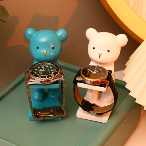Apple Watch 支架宇航員支架創意太空人地板熊機械手錶支架男士展示台玻璃蓋