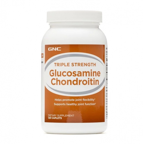 GNC Triple Strength Glucosamine Chondroitin 高效特強關節配方氨基葡萄糖胺750mg+軟骨素600mg [120粒]