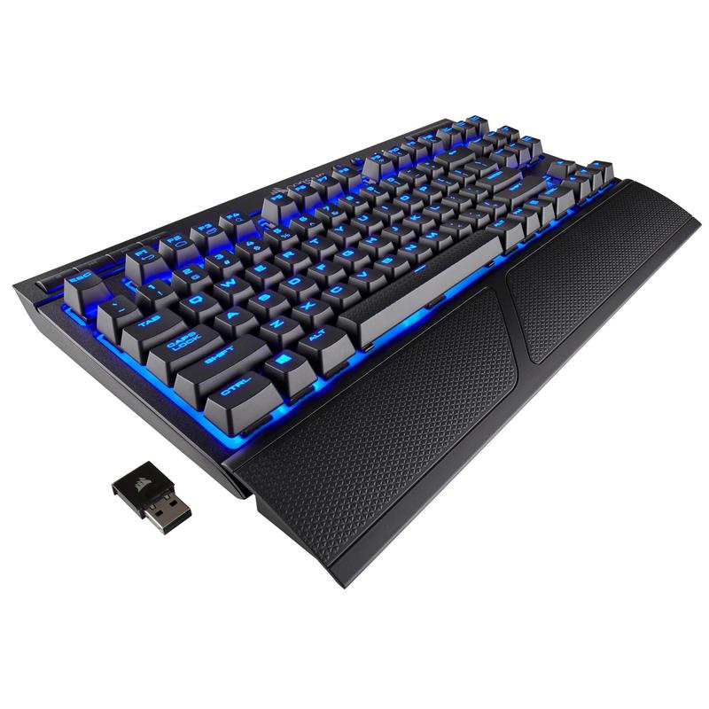 Corsair K63 Wireless Mechanical Gaming Keyboard - Blue LED - CHERRY MX Red CH-9145030-NA