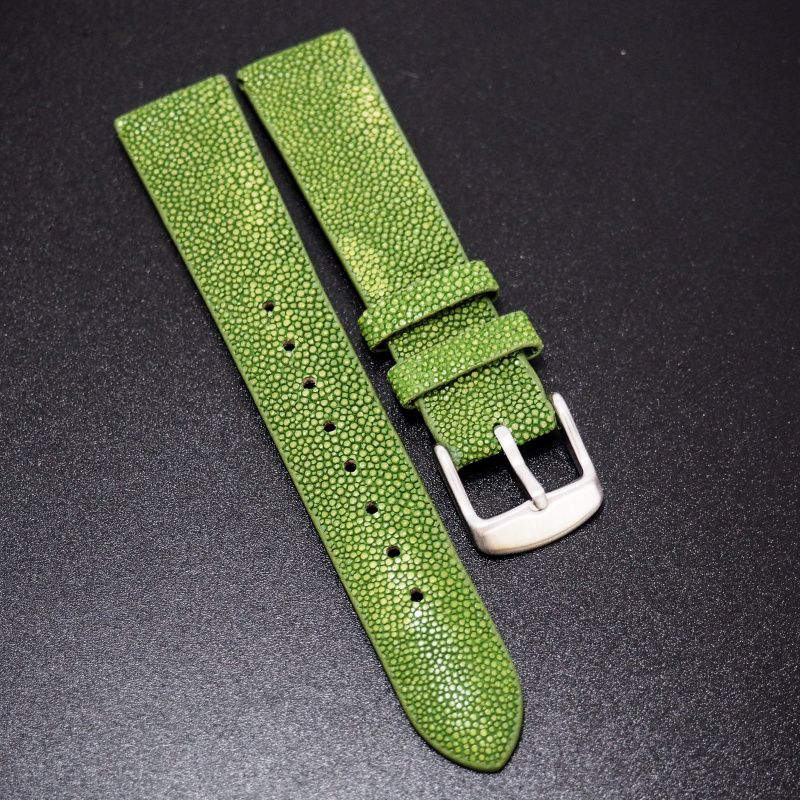 18/20/22mm 优质绿色魔鬼鱼皮表带