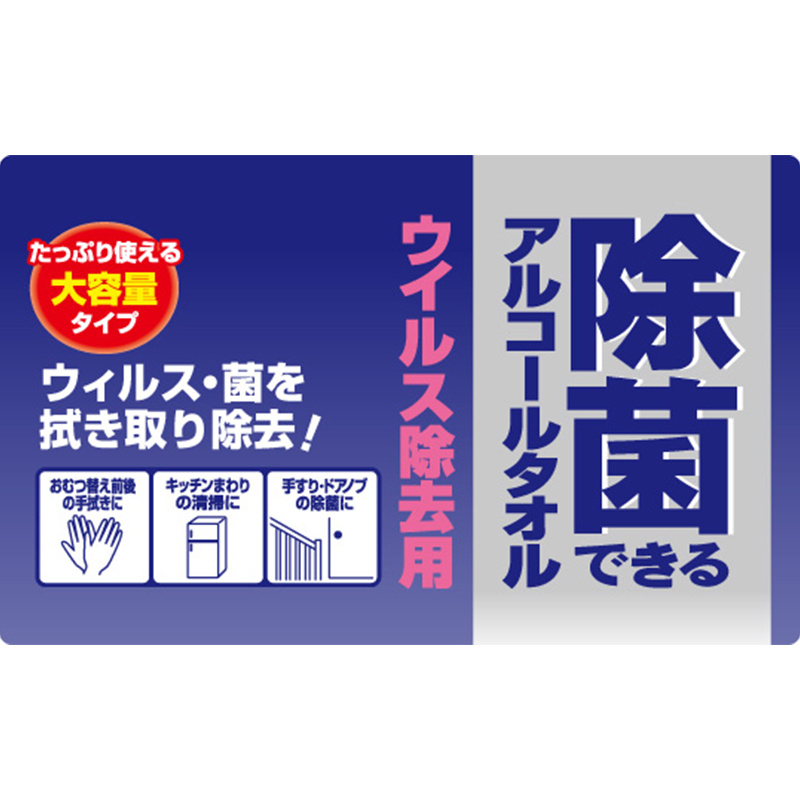 日本製 大王酒精消毒除菌 濕紙巾 家庭裝 320張【市集世界 - 日本市集】