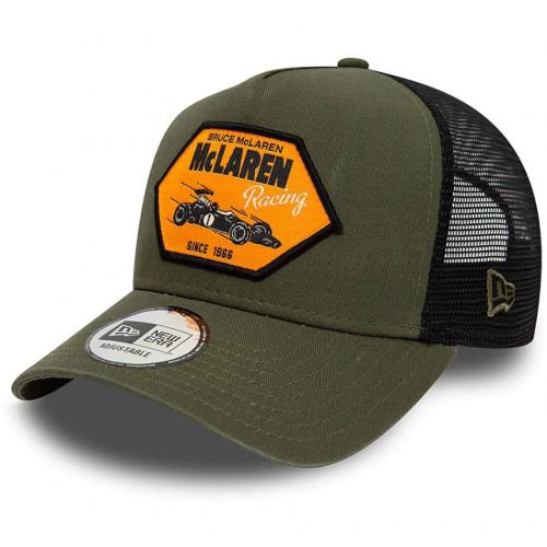 F1 McLaren Racing 麥拿倫車隊 NEW ERA 9FORTY A-Frame Trucker 帽子 [暗綠色]