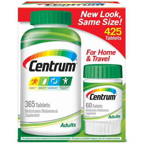 Centrum 善存 成人維他命礦物質365+60粒加量超值裝 (美國本地版) Centrum 善存 成人維他命礦物質365+60粒加量超值裝 (美國本地版)