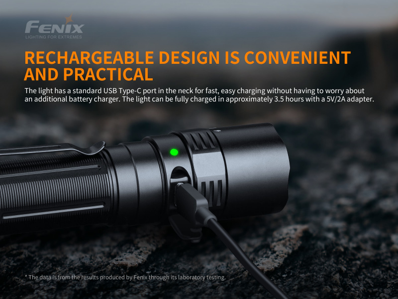 {MPower} Fenix PD40R V2.0 USB 充電 美國名廠 Luminus SST70 LED 3000 流明 LED Flashlight 電筒 (跟原廠充電池) - 原裝行貨