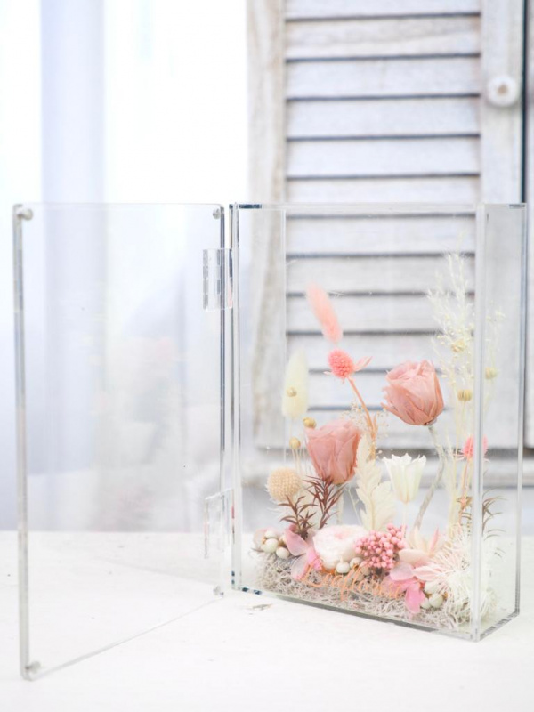 日本 保鮮花透明相架