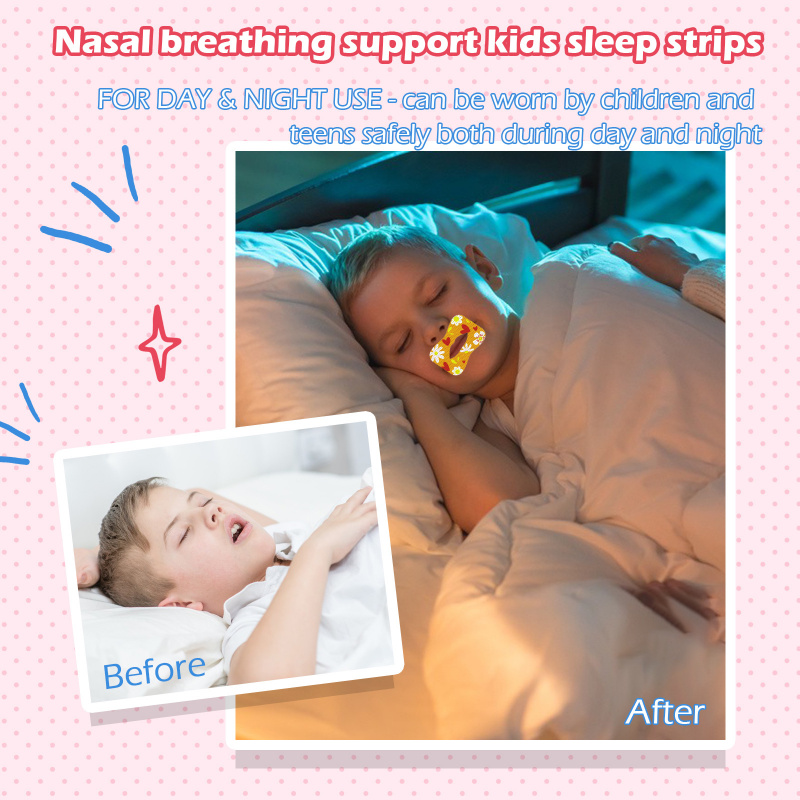 兒童睡眠封口貼 | 30/90件裝棉質睡眠專用閉嘴貼 口呼吸矯正貼 鼻鼾貼
