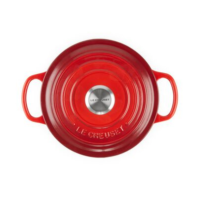 Le Creuset - LC圓形琺瑯鑄鐵鍋 20厘米 2.4L  櫻桃紅Cerise 21177200602430  平行進口