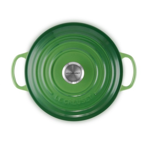 Le Creuset -  LC圓形琺瑯鑄鐵鍋 20厘米 2.4L  青竹绿 Bamboo green21177204082430   平行進口
