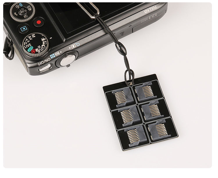 外出旅行MicroSD/TF卡儲存器(可存6 or 12張卡)|便攜資料備份卡片插槽|反遺失卡片管理套