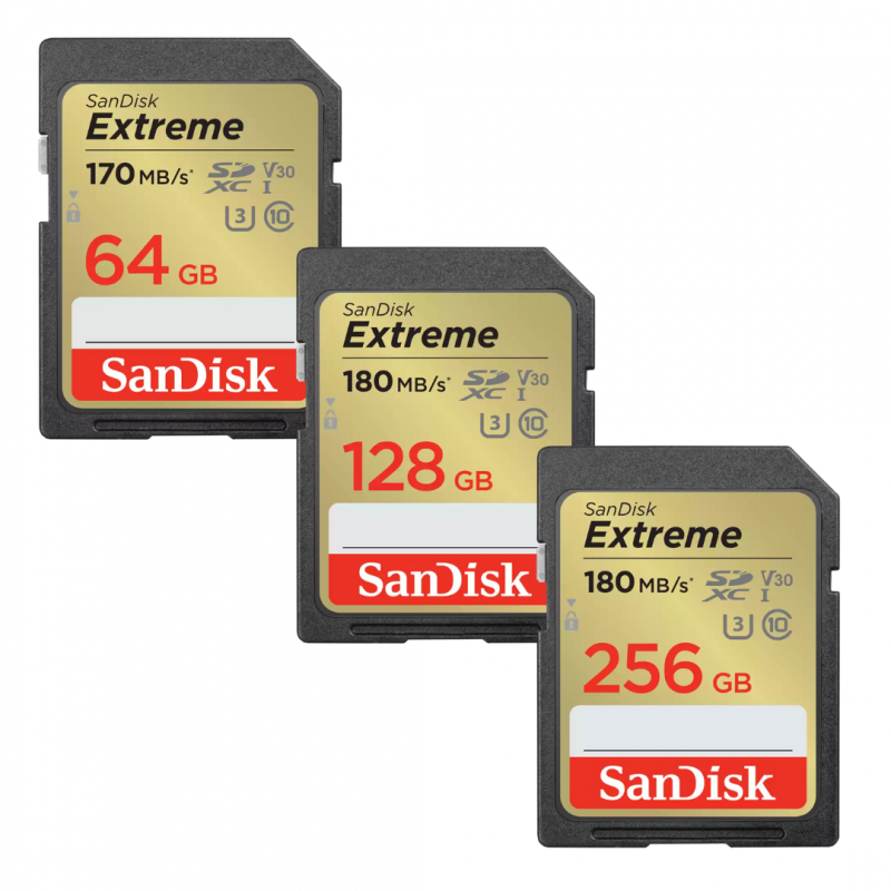SanDisk Extreme SD UHS-I 記憶卡