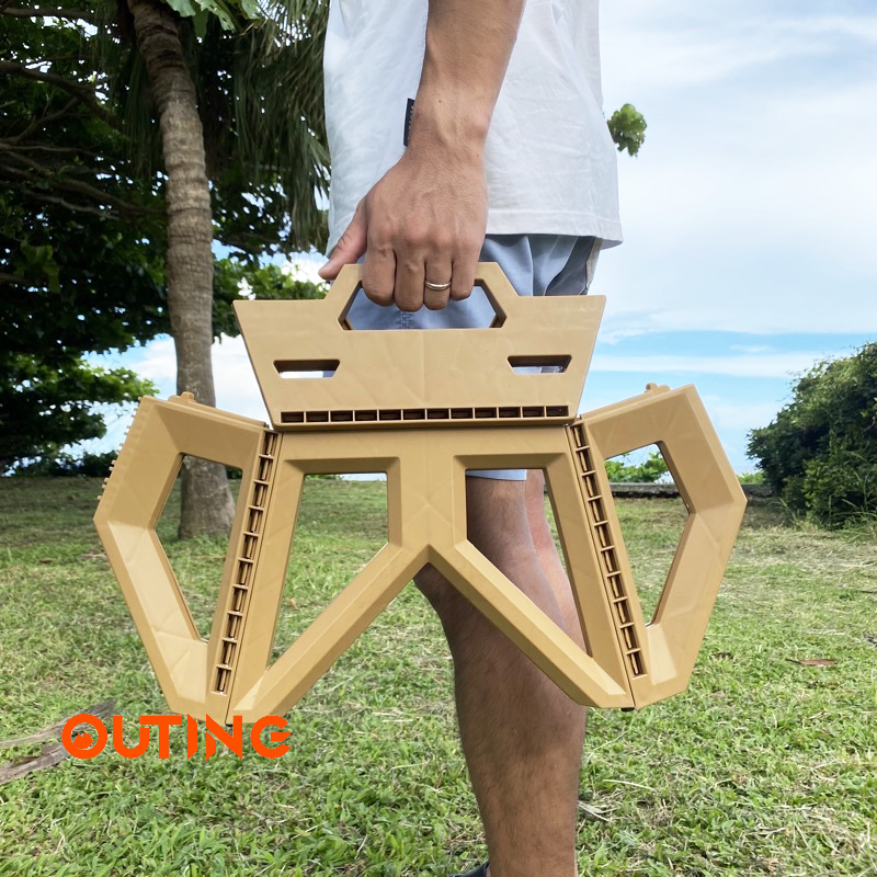 便攜摺疊凳 戶外露營椅子 塑料釣魚凳 排隊神器 | 菱形設計加倍承重