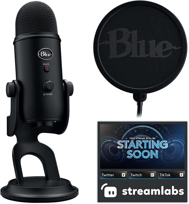 Logitech Blue Yeti Gaming Steaming Kit (黑色) [平行進口] - GOTECH