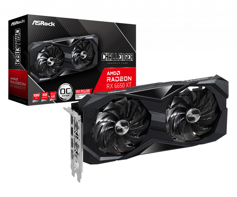 [清貨優惠] AsRock AMD Radeon™ RX 6650 XT Challenger D 8GB OC [現金優惠 $2180]