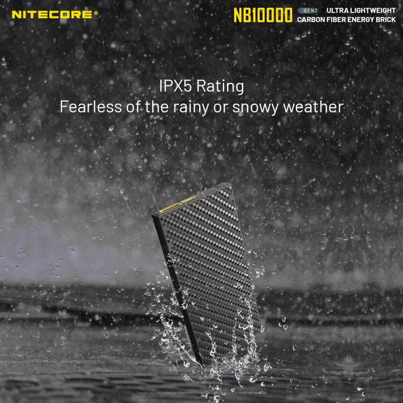 Nitecore Ultra Lightweight 碳纖維外殼行動電源 (10000mAh) NB10000 GEN 2