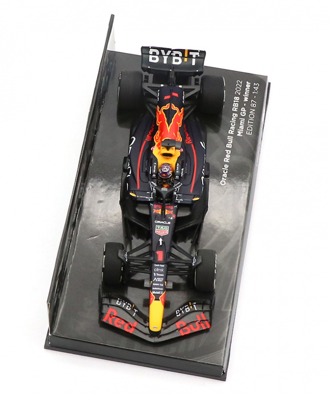 (現貨) Minichamps 2022 F1 賽車模型 - Red Bull Racing Verstappen RB18 美國邁阿密站冠軍版