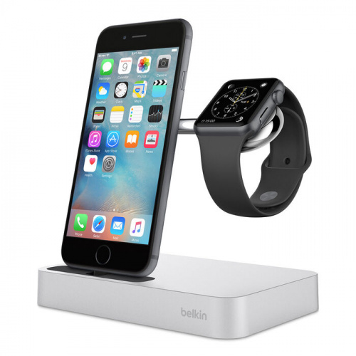 Belkin Valet™ Apple Watch + iPhone充電座 (黑色) (F8J183qeSLV-APL)