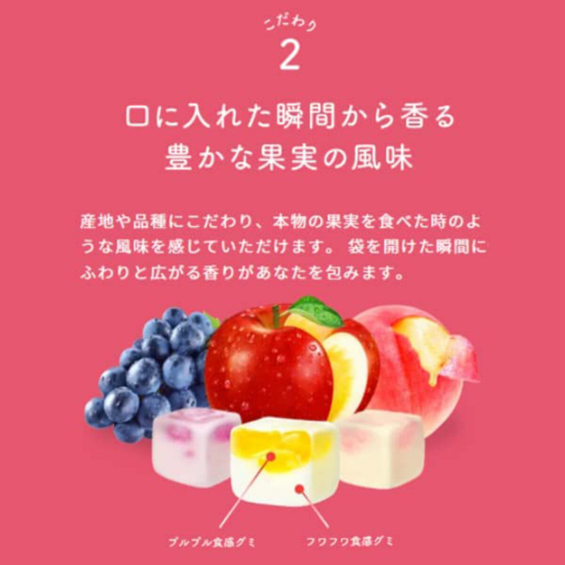 日版Kabaya 純天然 白桃果汁 軟糖 58g (843)【市集世界 - 日本市集】