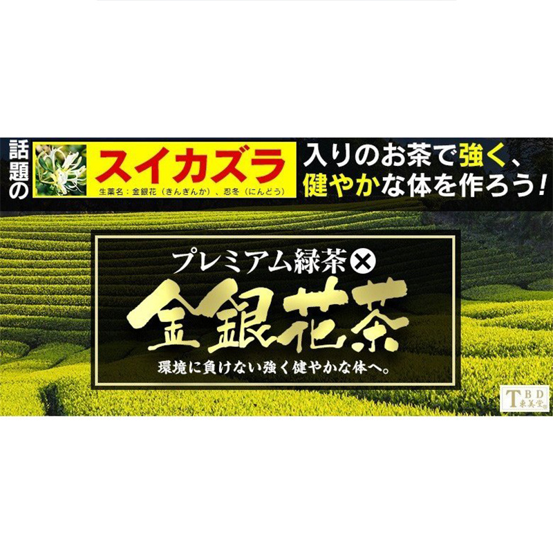 日本 東美堂 提升抵抗力 金銀花綠茶粉 約80杯 80g【市集世界 - 日本市集】