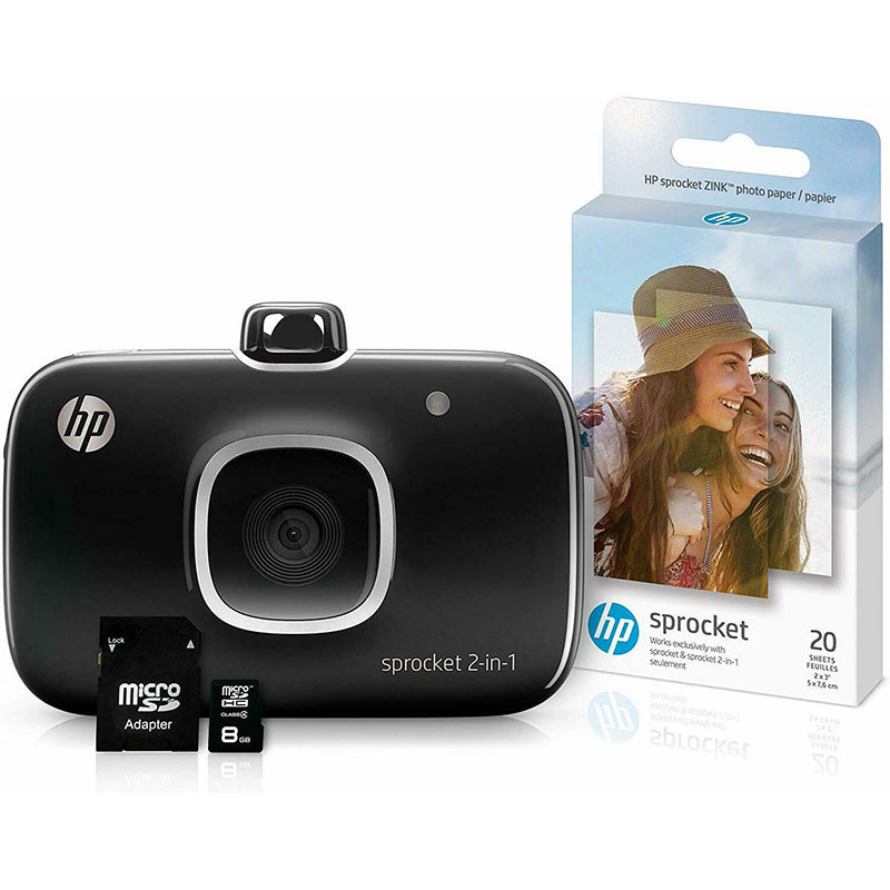 HP - 惠普 Sprocket 2in1 便攜式相機照片打印機  [送8GB MicroSD卡]