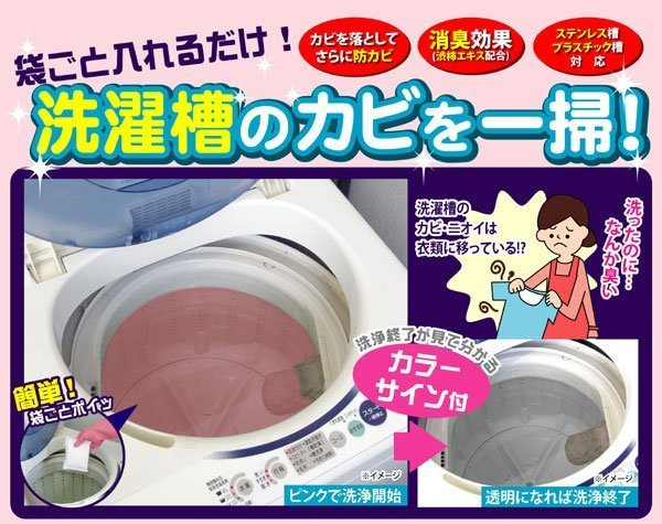 日本-Sanada 洗衣槽清潔劑 增量裝100 g (綠茶味)