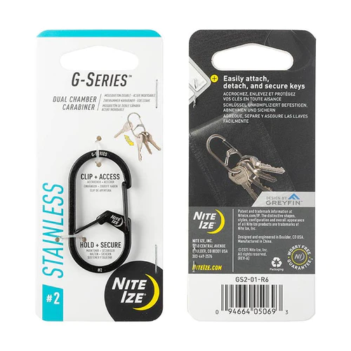 Nite Ize G-Series Dual Chamber Carabiner G型雙室不鏽鋼匙扣