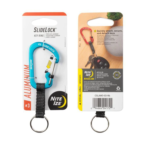 Nite Ize SlideLock Key Ring Aluminum C字帶鎖鋁鎖匙扣