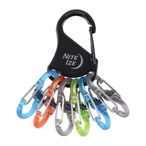 Nite Ize KeyRack Locker S-Biner Plastic 迷你8字帶鎖鋁扣匙扣