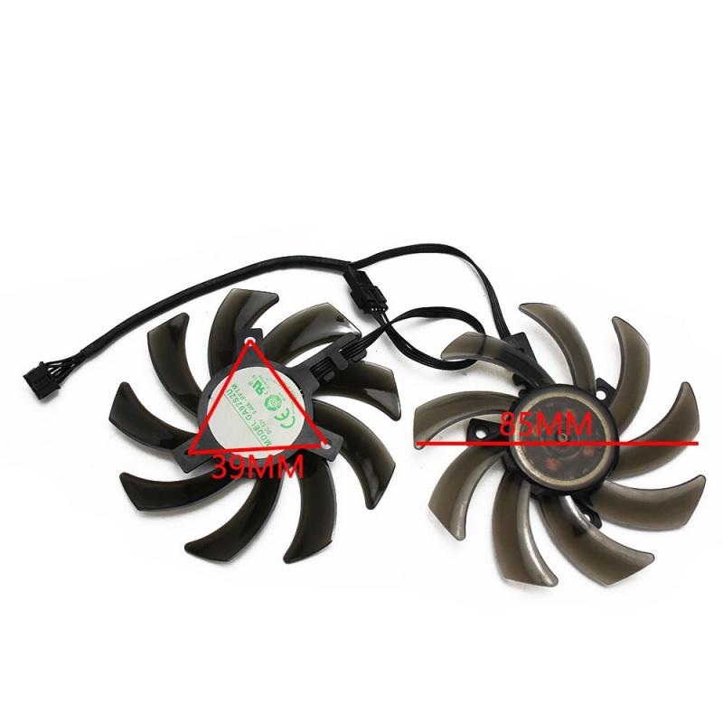 2 шт. компл. 87 мм 90 мм GA91S2U GPU VGA 顯示在 Palit GeForce GTX 1080 ...