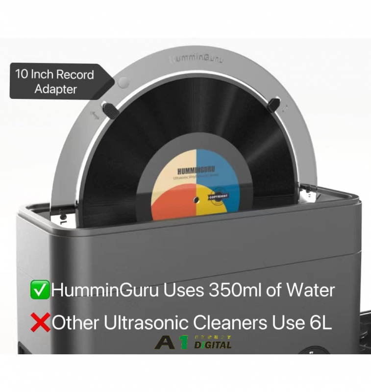 HumminGuru Ultrasonic Vinyl Record Cleaner 超聲波黑膠唱片清洗機 HG01 12天到貨 A1DIGITAL