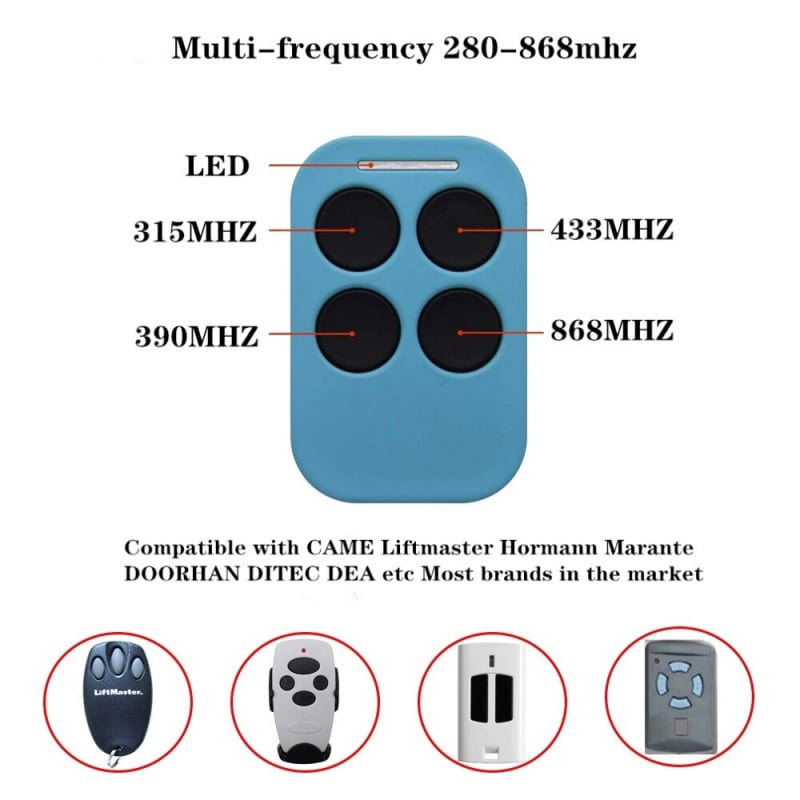 For Entrematic ZEN 2 Ditec Entrematic ZEN2W ZEN4W Gate Door Remote