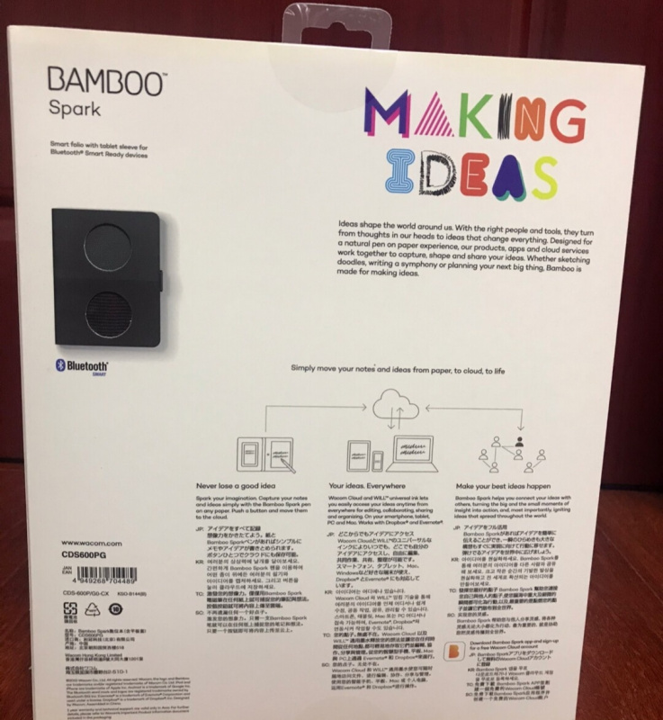 全新適用於 Bamboo Spark Smart Folio 帶平板電腦套筒手寫筆 CDS600PG 通用版適用於 iPad