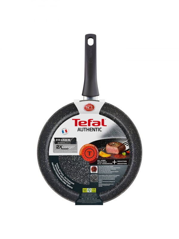 法國特福 Tefal - Authentic 頂級礦物系列 28厘米易潔煎鍋 法國製造 電磁爐適用平底鑊 C6340602 Fry pan 28cm Made in France Induction compatible Cookware