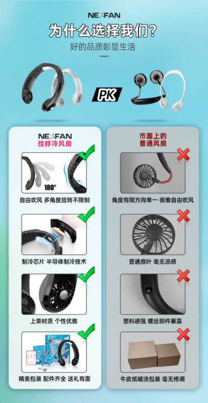 NEXFAN 製冷片掛頸冷風機 [NX-2] NeckBand Cooler
